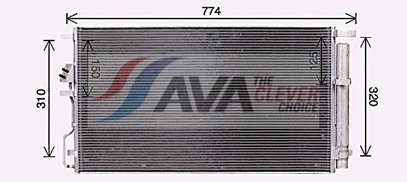 Купити KA5301D AVA Радіатор системи охолодження кондиціонера